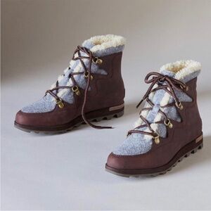 Sorel
Women's Sneakchic Alpine Holiday Shearling Waterproof Cold-Weather Boots